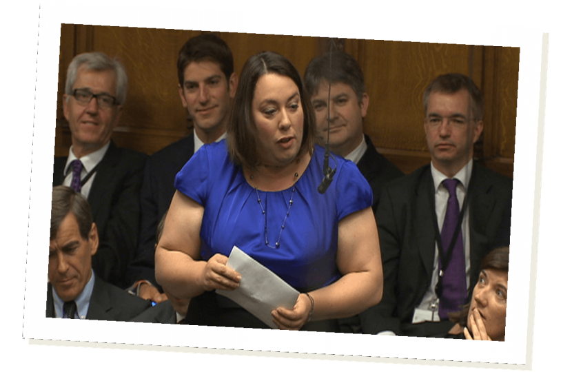 Jessica Lee MP addresses the House of Commons