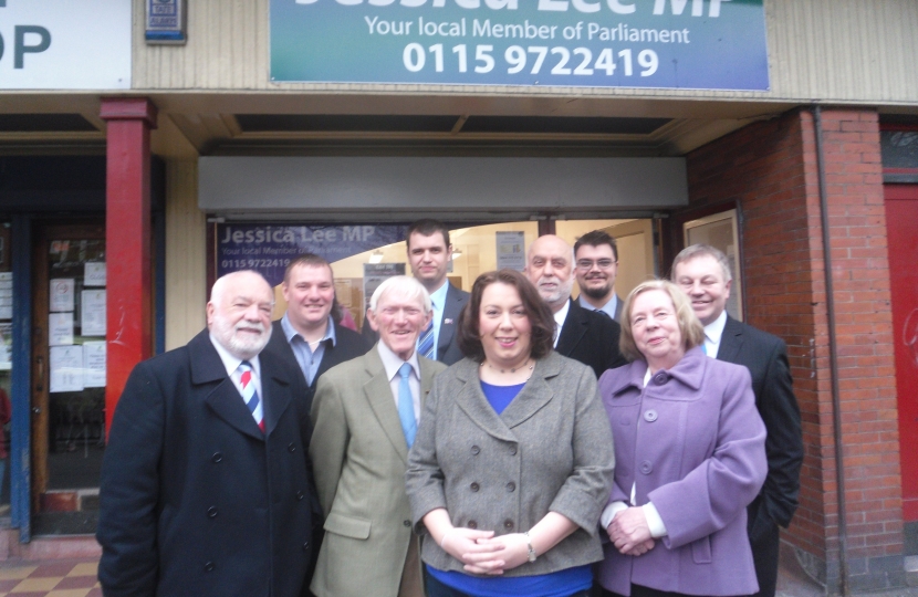 Erewash Derbyshire County Candidates with Jessica Lee MP