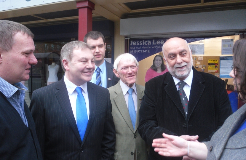 Jessica Lee MP chats with the Long Eaton Candidates